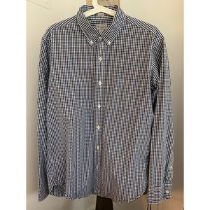 J. Crew Blue Gingham Button Down Shirt (Slim Fit)